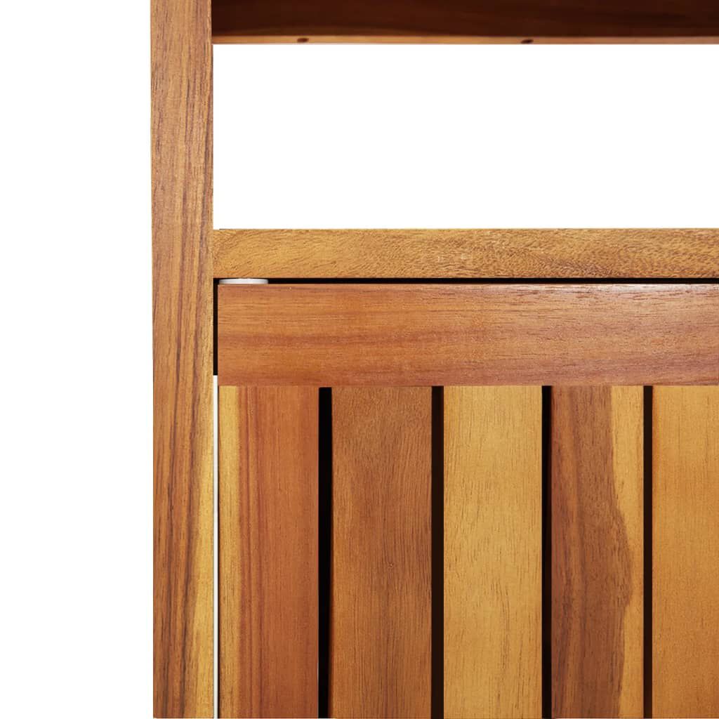 vidaXL Τραπέζι Κονσόλα Κήπου 110 x 35 x 75 εκ. από Μασίφ Ξύλο Ακακίας