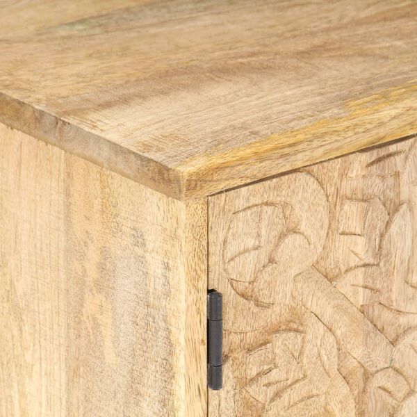 vidaXL Κομοδίνο Σκαλιστό 40 x 30 x 50 εκ. από Μασίφ Ξύλο Μάνγκο