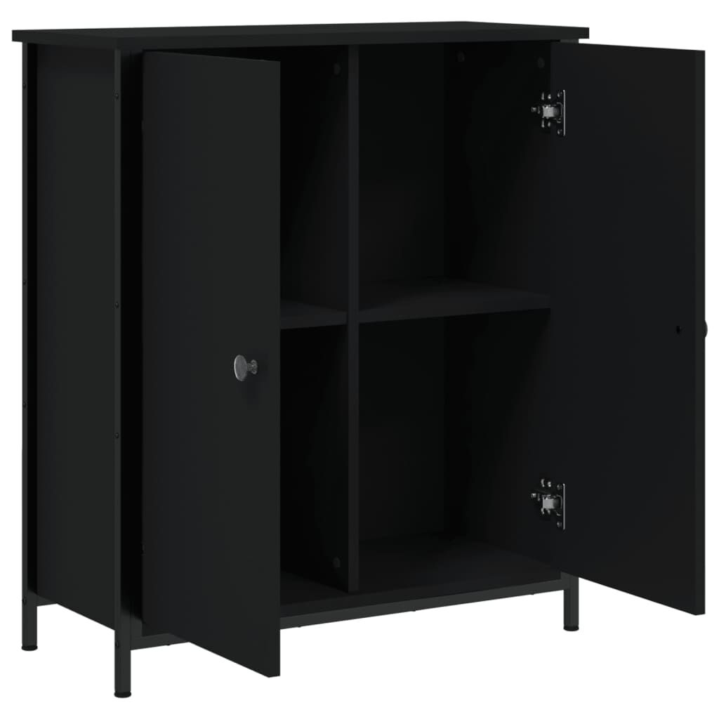 vidaXL Ντουλάπι Μαύρο 70 x 30 x 80 εκ. από Επεξεργασμένο Ξύλο