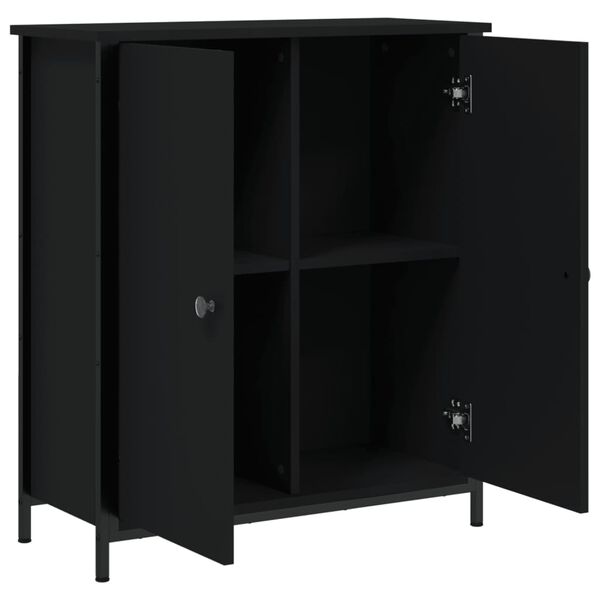 vidaXL Ντουλάπι Μαύρο 70 x 30 x 80 εκ. από Επεξεργασμένο Ξύλο