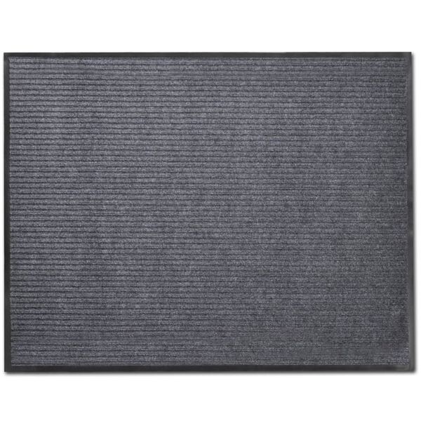 vidaXL Χαλάκια Πόρτας 4 Τεμ. Γκρι 90x60 εκ. από PVC