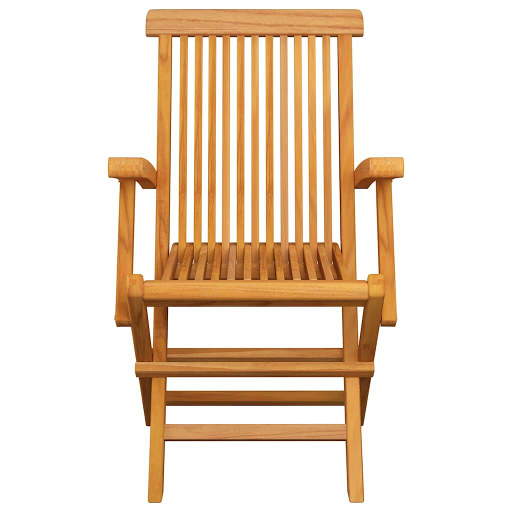 vidaXL Καρέκλες Κήπου 2 τεμ. από Μασίφ Ξύλο Teak με Taupe Μαξιλάρια