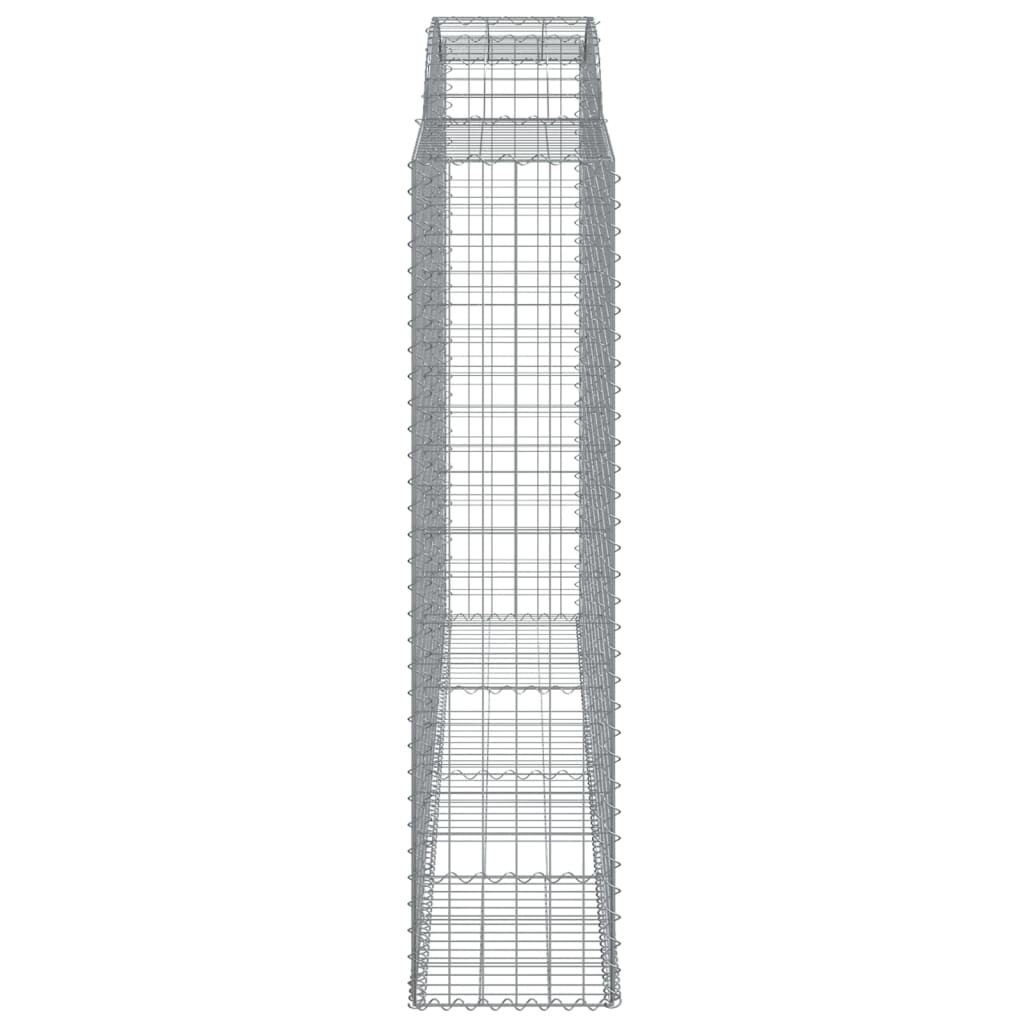 vidaXL Συρματοκιβώτια Τοξωτά 10 τεμ. 300x50x200/220 εκ. Γαλβαν. Ατσάλι