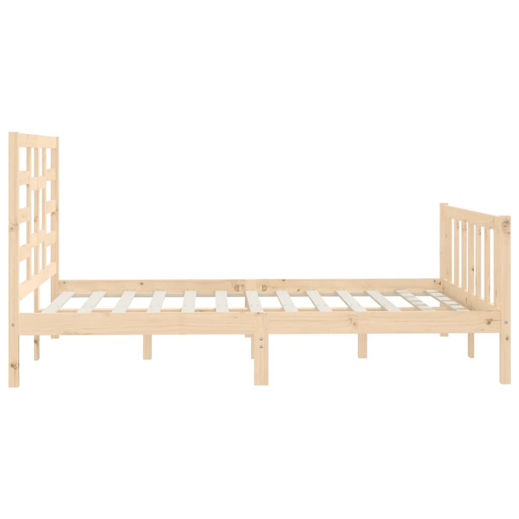 vidaXL Πλαίσιο Κρεβατιού 150 x 200 εκ. Μασίφ Ξύλο King Size