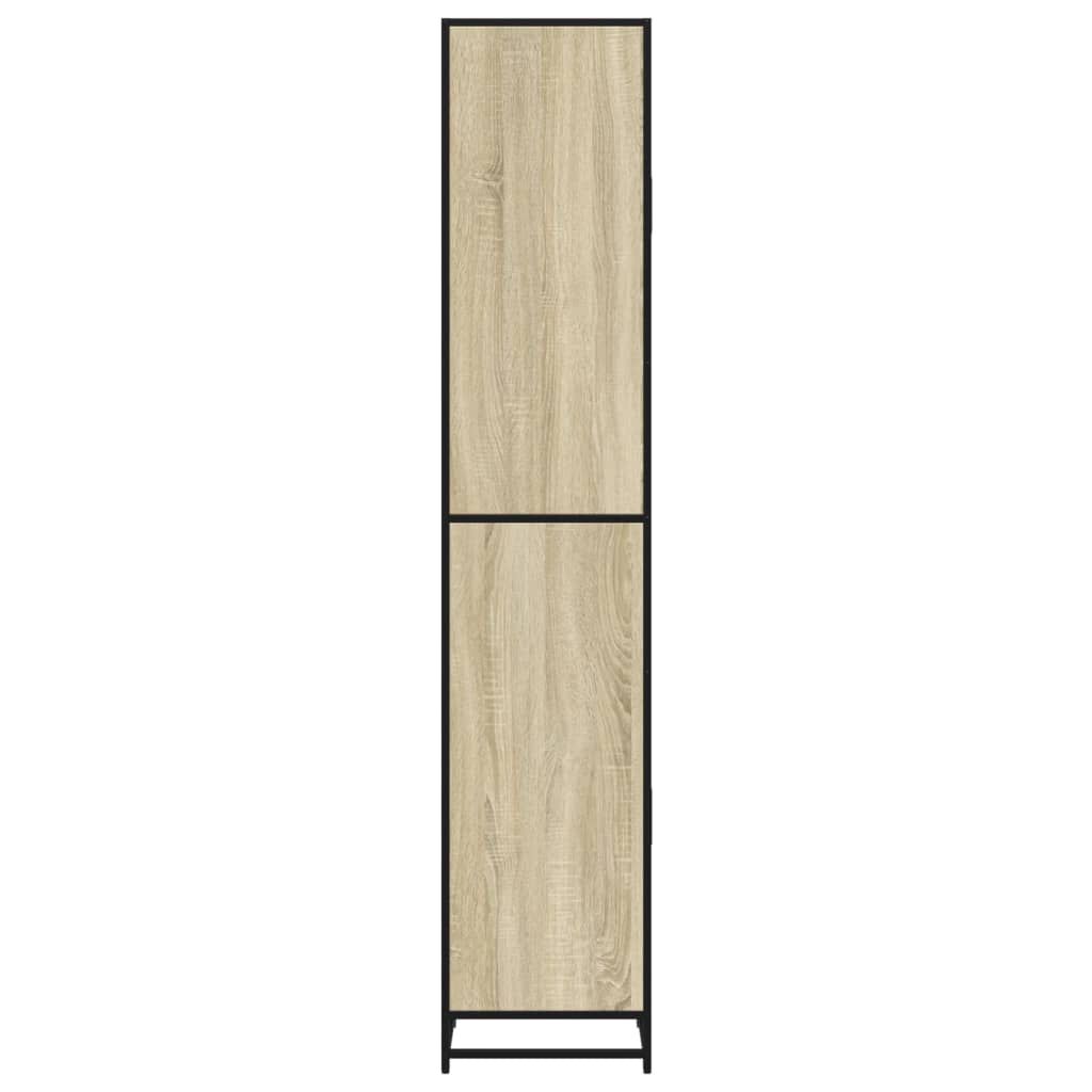 vidaXL Ντουλάπι μπάνιου Sonoma Oak 35x37,5x188,5 cm