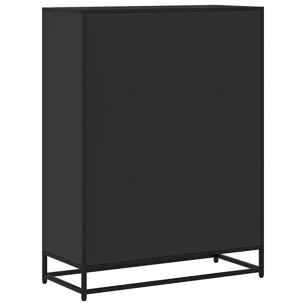 vidaXL Βιβλιοθήκη Μαύρο 80,5x35x107,5 εκ. από Επεξεργασμένο Ξύλο