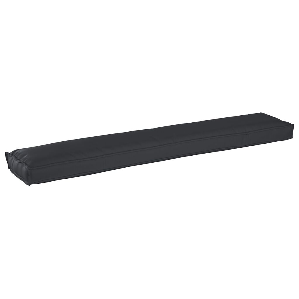 vidaXL Μαξιλάρια Παλετών για Πάγκο 2 τεμ Μαύρο 200x40x8 cm Πολυεστέρα