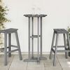 vidaXL Τραπέζι μπαρ Ανοιχτό γκρι 55 x 55 x 107 cm HDPE