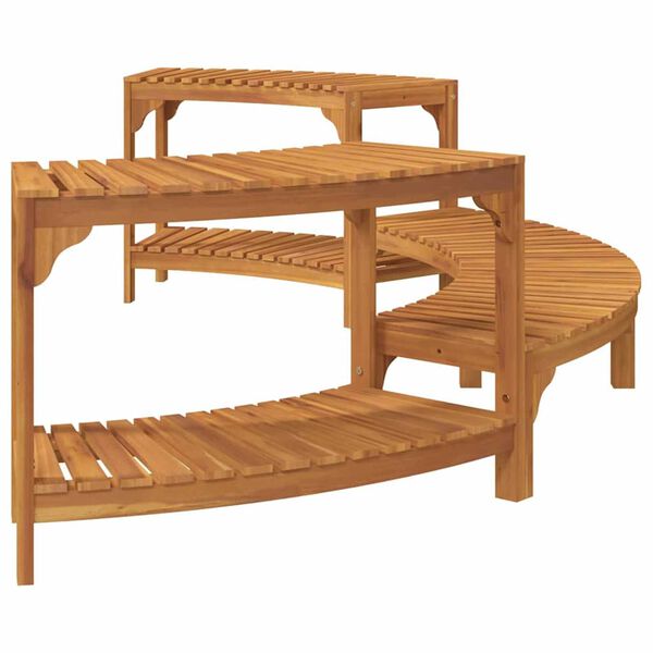 vidaXL Περίβλημα Τζακούζι Καφέ 252 x 112 x 55.5 εκ. Μασίφ ξύλο ακακίας