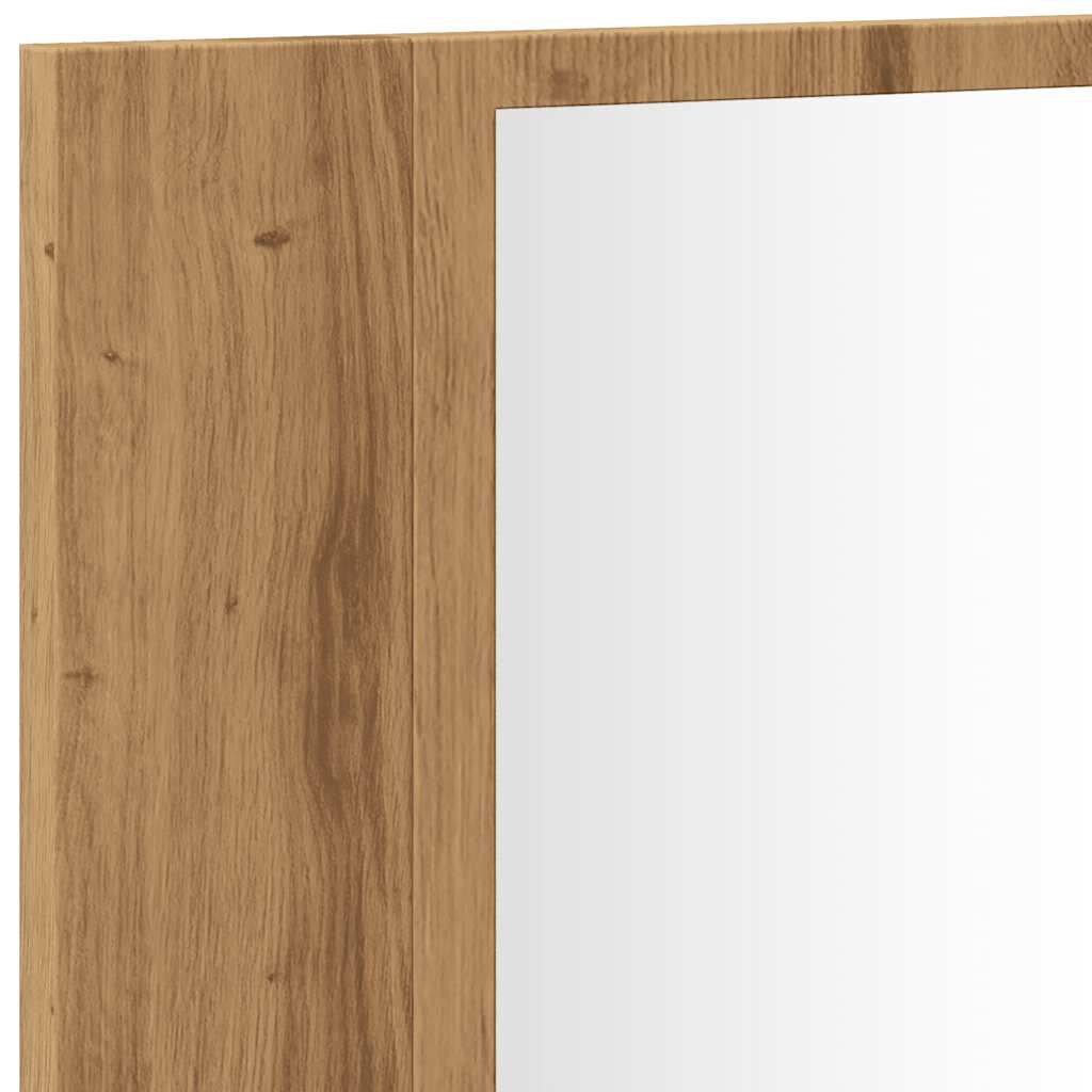 vidaXL Καθρέφτης Ντουλάπι Αρτισιανή Δρυς 90x12x45 εκ. Επεξ. Ξύλο