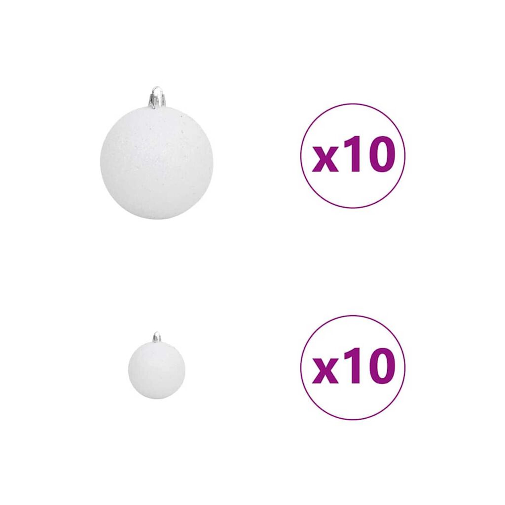 vidaXL Χριστουγεννιάτικο Δέντρο Μαύρο 240 cm PVC