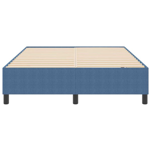 vidaXL Κρεβάτι με ελατήρια Μπλε 160 x 200 cm Βελούδο