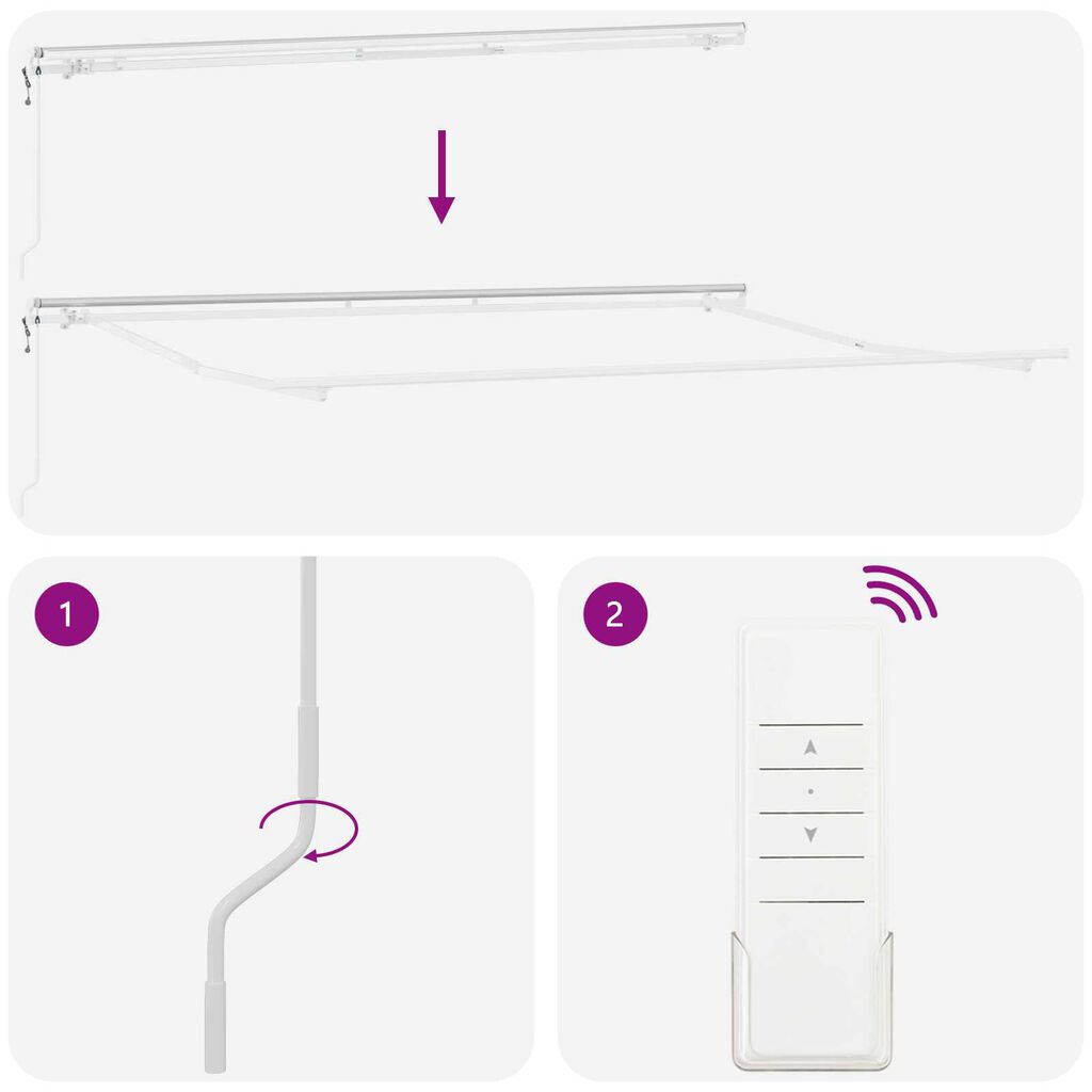 vidaXL Αναδιπλούμενη Τέντα Πολλών Χρωμάτων 400x350 cm