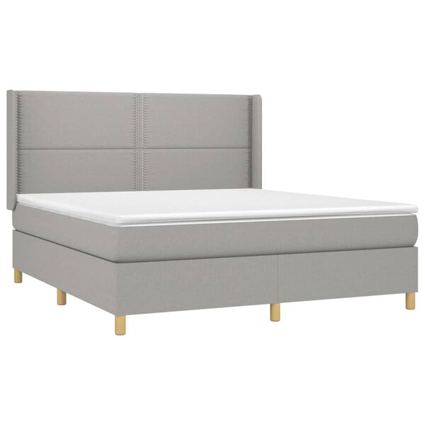 vidaXL &Kappa;&rho;&epsilon;&beta;ά&tau;&iota; Boxspring &mu;&epsilon; &Sigma;&tau;&rho;ώ&mu;&alpha; &Alpha;&nu;&omicron;&iota;&chi;&tau;ό &Gamma;&kappa;&rho;&iota; 180x200 &epsilon;&kappa;. &Upsilon;&phi;&alpha;&sigma;&mu;ά&tau;&iota;&nu;&omicron;