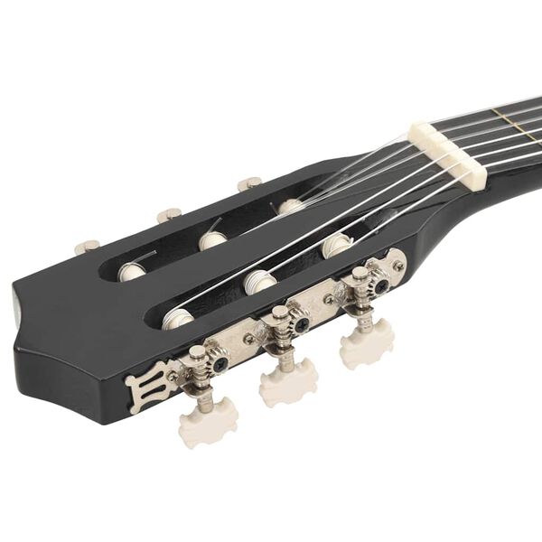 vidaXL Κιθάρα Western Classical Cutaway με 6 Χορδές Μαύρη 38"