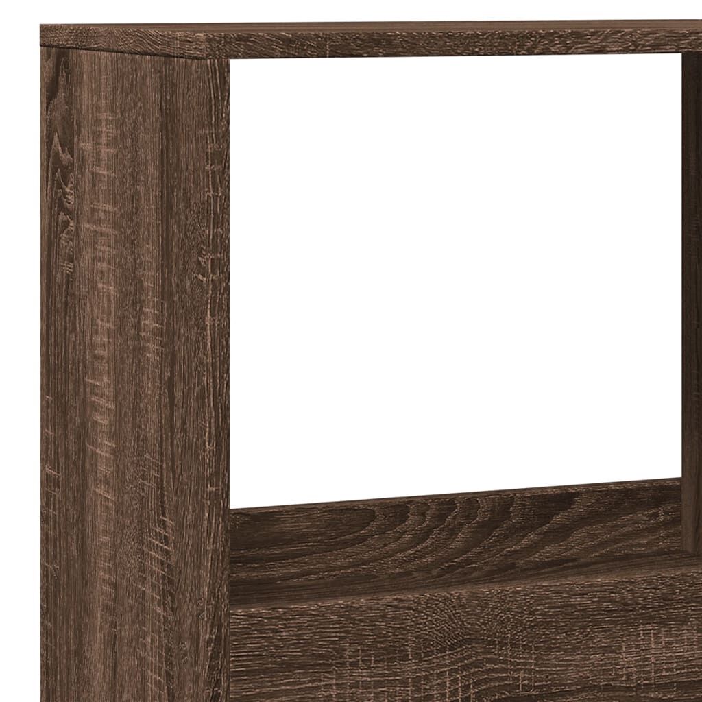 vidaXL Βιβλιοθήκη Καφέ Δρυς 100x33x175 εκ. από Επεξεργασμένο Ξύλο
