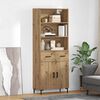 vidaXL Highboard Artisan Oak 69,5 x 34 x 180 &epsilon;&kappa;. &Epsilon;&pi;&epsilon;&xi;&epsilon;&rho;&gamma;&alpha;&sigma;&mu;έ&nu;&omicron; &xi;ύ&lambda;&omicron;