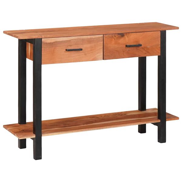 vidaXL Τραπέζι κονσόλας Καφέ 110 x 30 x 75 εκ. Μασίφ ξύλο ακακίας