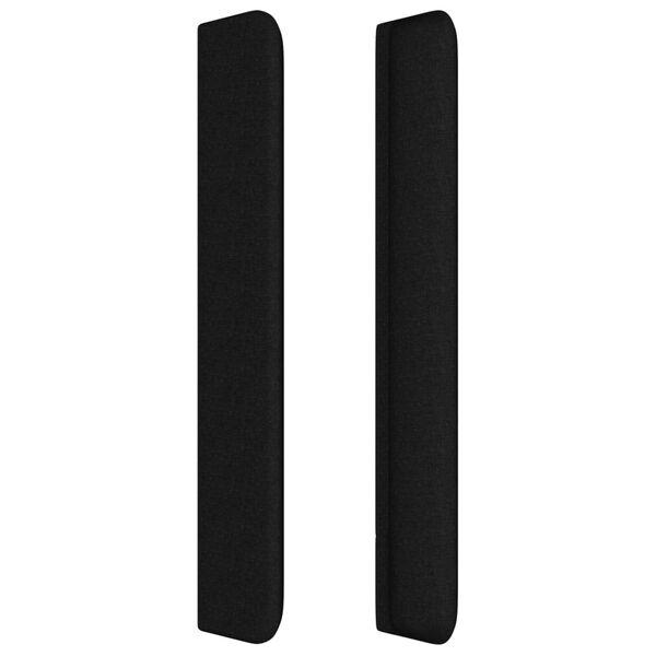 vidaXL Κεφαλάρι με Πτερύγια Μαύρο 93x16x118/128 εκ. Υφασμάτινο