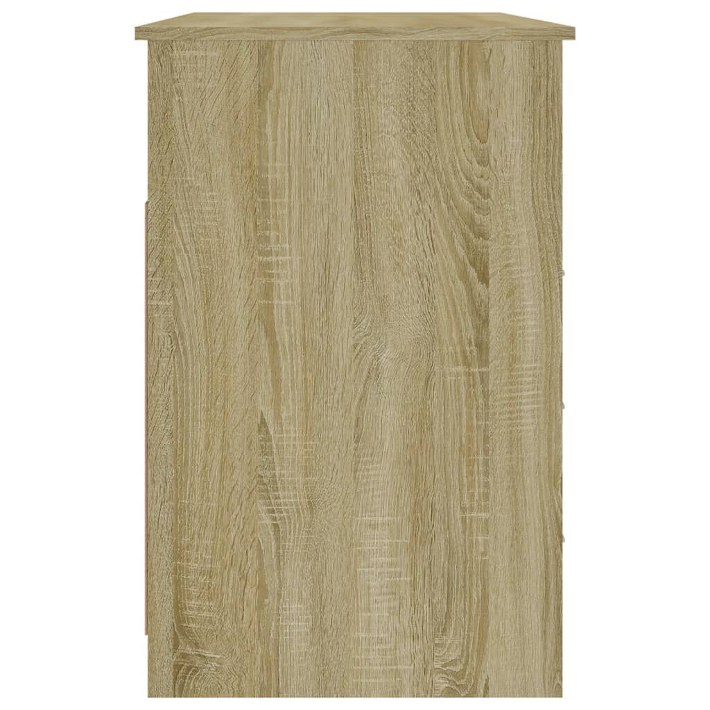 vidaXL Γραφείο με Συρτάρια Sonoma Δρυς 102x50x76 εκ Επεξεργασμένο Ξύλο
