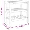 vidaXL Έπιπλο Μπάνιου με 2 Ράφια 74 x 45 x 75 εκ. από Μασίφ Ξύλο