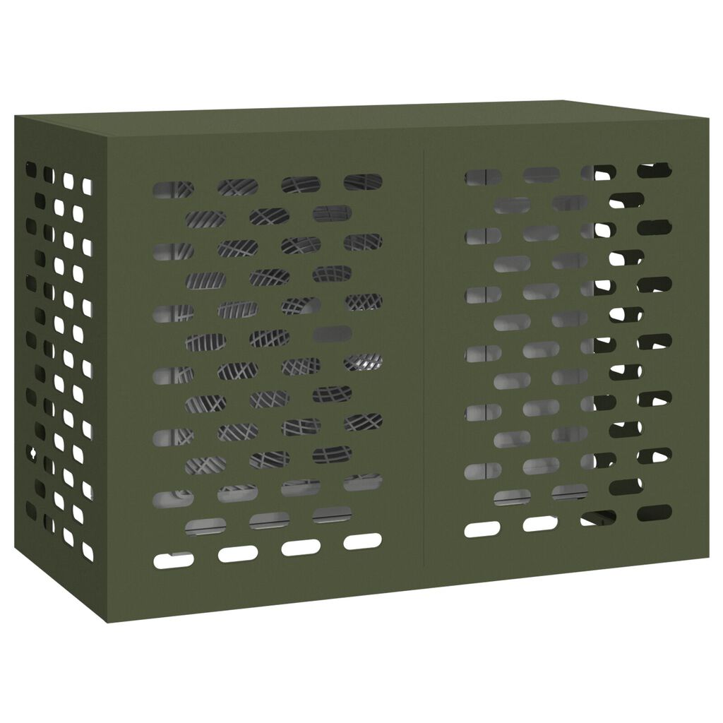 vidaXL Κάλυμμα Κλιματιστικού Ελιά 100x50x70 εκ Μέταλλο