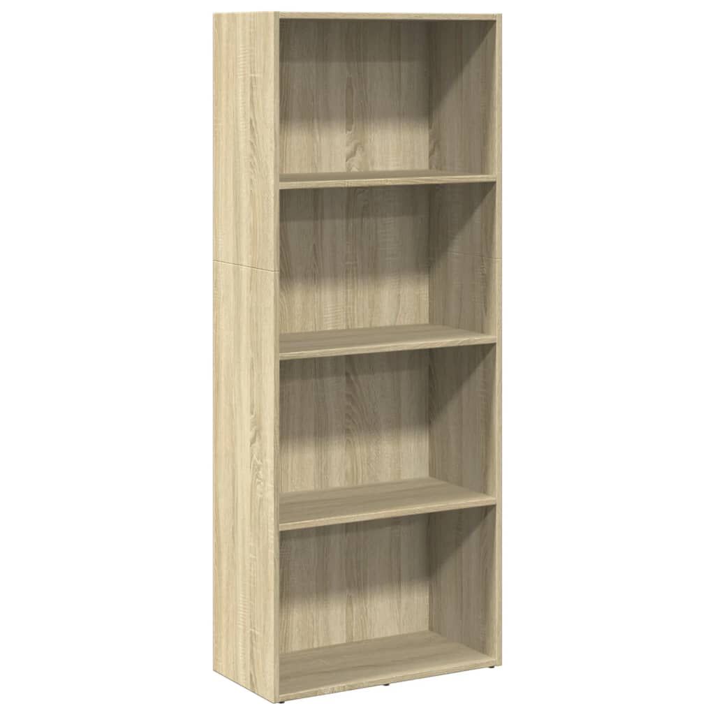 vidaXL Βιβλιοθήκη Sonoma Δρυς 60x30x152 εκ. από Επεξεργασμένο Ξύλο