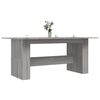 vidaXL Τραπεζαρία Γκρι Sonoma 180 x 90 x 76 εκ. από Επεξεργασμένο Ξύλο