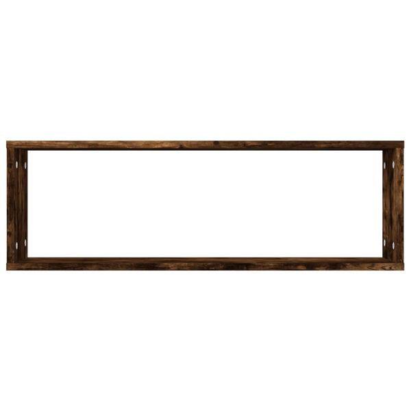 vidaXL Ραφιέρες Τοίχου Κύβοι 2 τεμ. Καπν. Δρυς 80x15x26,5 εκ. Επ. Ξύλο
