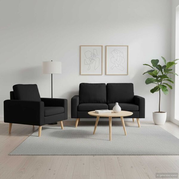 vidaXL &Sigma;&epsilon;&tau; &Sigma;&alpha;&lambda;&omicron;&nu;&iota;&omicron;ύ 2 &Tau;&epsilon;&mu;&alpha;&chi;ί&omega;&nu; &Mu;&alpha;ύ&rho;&omicron; &Upsilon;&phi;&alpha;&sigma;&mu;ά&tau;&iota;&nu;&omicron;