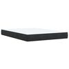 vidaXL Κρεβάτι Boxspring με Στρώμα Μαύρο 140x200εκ.από Συνθετικό Δέρμα