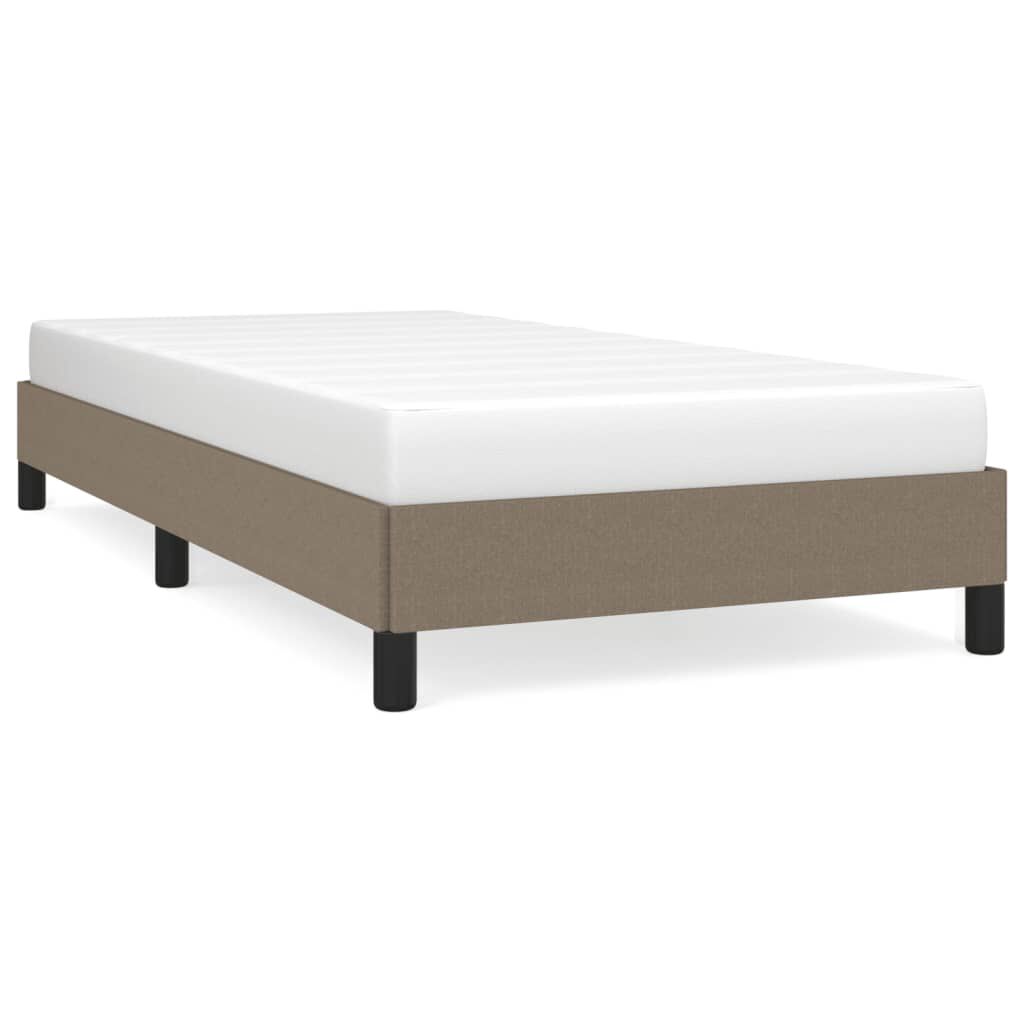 vidaXL Σκελετός Κρεβατιού Χωρίς Στρώμα Taupe 100 x 200 εκ. Υφασμάτινο