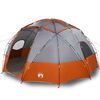 vidaXL Σκηνή Camping με στέγη Γκρι και πορτοκαλί 475 x 475 x 235 εκ.
