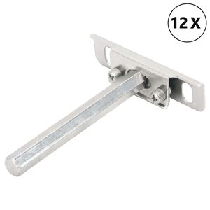 vidaXL &Pi;&lambda;&omega;&tau;ά &sigma;&tau;&eta;&rho;ί&gamma;&mu;&alpha;&tau;&alpha; &rho;&alpha;&phi;&iota;ώ&nu; 12 &tau;&epsilon;&mu;. &Oslash;12x100 &chi;&iota;&lambda;. &Alpha;&nu;&theta;&rho;&alpha;&kappa;&omicron;&chi;ά&lambda;&upsilon;&beta;&alpha;&sigmaf;
