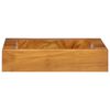 vidaXL Νιπτήρας 50 x 35 x 10 εκ. από Μασίφ Ξύλο Teak
