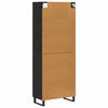 vidaXL Highboard 2 pcs &Mu;&alpha;ύ&rho;&eta; &Omicron;&xi;&upsilon;ά 69,5 x 34 x 180 &epsilon;&kappa;.