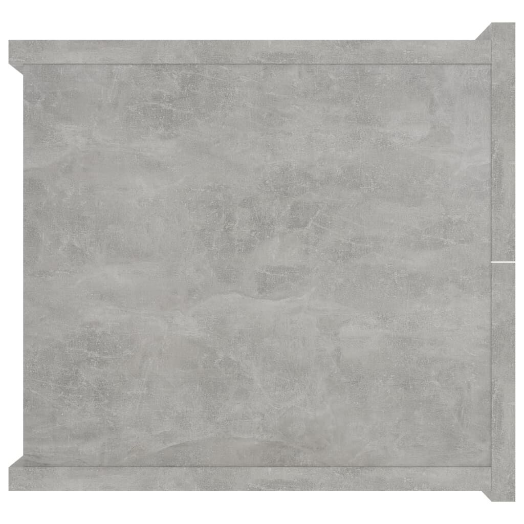 vidaXL Κομοδίνο Γκρι του Σκυροδέματος 40 x 30 x 30 εκ. από Επεξ. Ξύλο