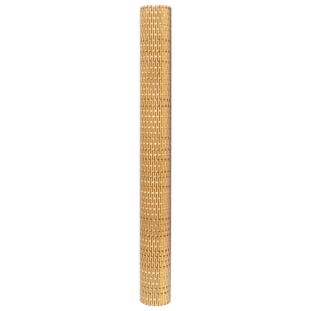 vidaXL Διαχωριστικό Βεράντας Ανοιχτό Καφέ 300x80 εκ. Συνθετικό Ρατάν