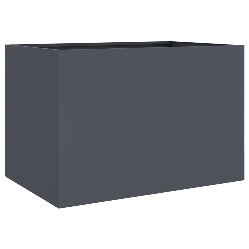 vidaXL Ζαρντινιέρα Ανθρακί 62x30x29 εκ. από Χάλυβα