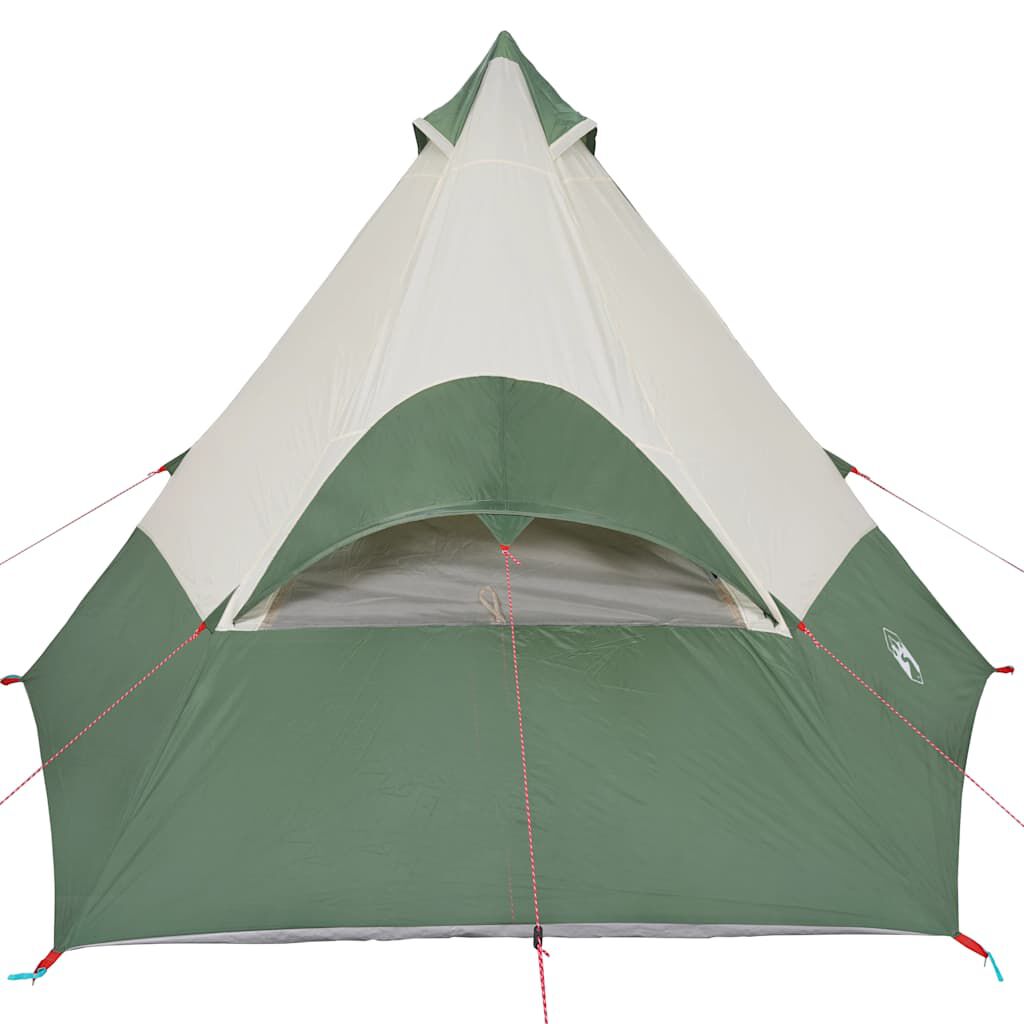 vidaXL Σκηνή Κάμπινγκ Tipi 7 Ατόμων Αδιάβροχη Πράσινη