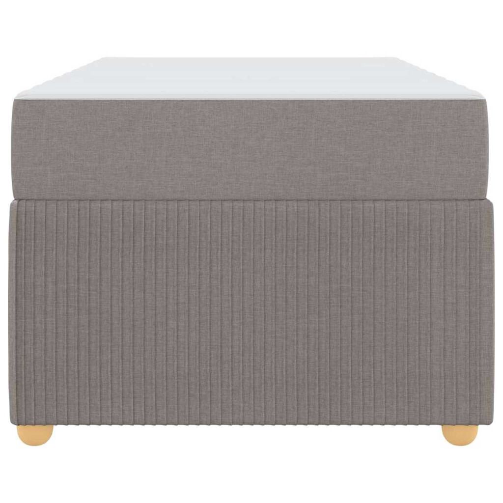 vidaXL Σκελετός κρεβατιού με στρώμα με στρώμα Taupe 90 x 190 cm ύφασμα