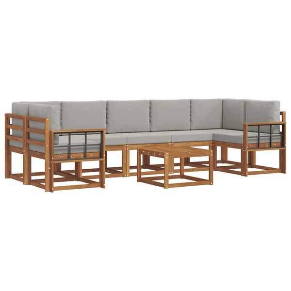 vidaXL &Sigma;&epsilon;&iota;&rho;ά &Kappa;&alpha;&nu;&alpha;&pi;έ &Epsilon;&xi;&omega;&tau;&epsilon;&rho;&iota;&kappa;&omicron;ύ 8 pcs &Phi;&upsilon;&sigma;&iota;&kappa;ό &kappa;&alpha;&iota; &Alpha;&nu;&omicron;&iota;&chi;&tau;ό &Gamma;&kappa;&rho;&iota;