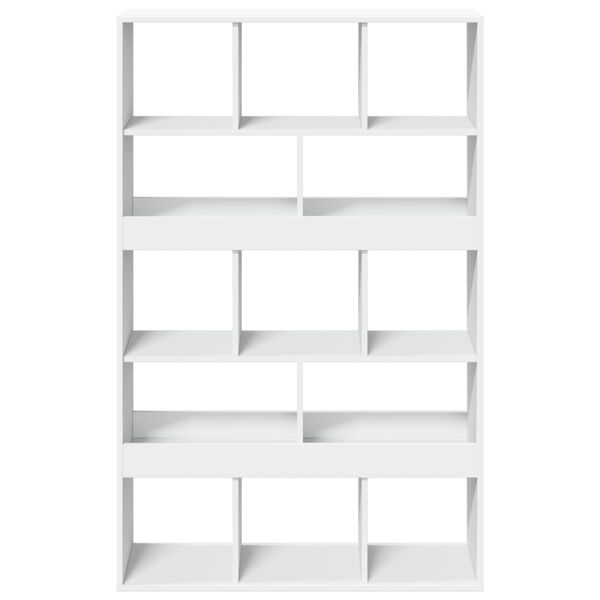 vidaXL Βιβλιοθήκη Λευκή 100x33x156,5 εκ. από Επεξεργασμένο Ξύλο