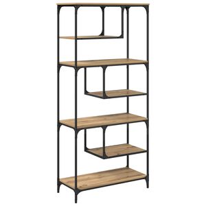 vidaXL &Beta;&iota;&beta;&lambda;&iota;&omicron;&theta;ή&kappa;&eta; 6 &epsilon;&pi;&iota;&pi;έ&delta;&omega;&nu; 81 x 36 x 176 &epsilon;&kappa; &Epsilon;&pi;&epsilon;&xi;&epsilon;&rho;&gamma;&alpha;&sigma;&mu;έ&nu;&omicron; &Xi;ύ&lambda;&omicron;