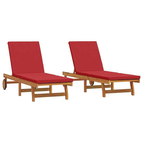 vidaXL Ξαπλώστρα 3 pcs Καφέ 40 x 40 x 40εκ Μασίφ ξύλο ακακίας