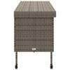 vidaXL Κουτί Αποθήκευσης Κήπου με Ρόδες 160x55x75 εκ. Συνθετικό Ρατάν