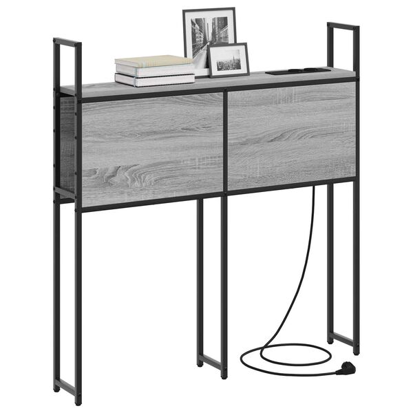 vidaXL Κεφαλάρι Αποθήκης Γκρι sonoma 75 cm Επεξεργασμένο ξύλο