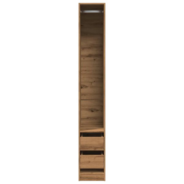 vidaXL Ντουλάπα Αρτισιανή Δρυς 30x50x200εκ από Επεξεργασμένο Ξύλο