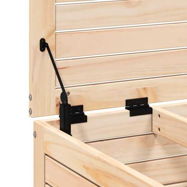 vidaXL Υποπόδιο Κήπου 62 x 63,5 x 32 εκ. από Μασίφ Ξύλο Πεύκου