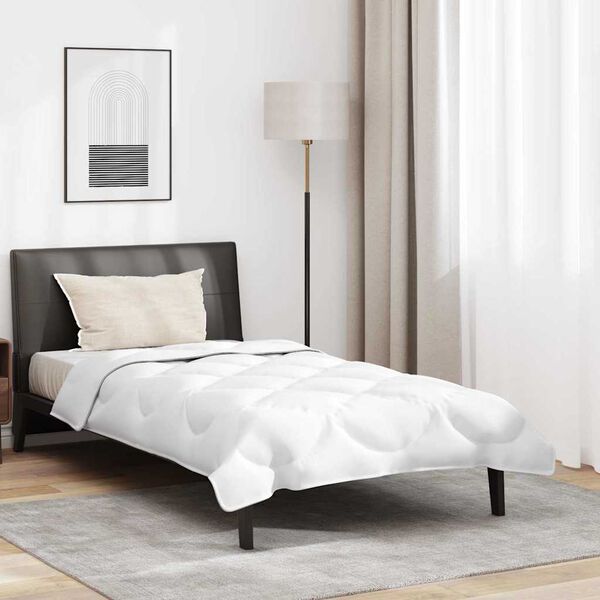 vidaXL Διπλό με Μαξιλάρι 2 pcs Λευκό 140 x 200 cm Μικροΐνες